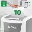 Iratmegsemmisítő, konfetti, 300 lap, LEITZ "IQ AutoFeed Office 300 P4 Pro" 1 db