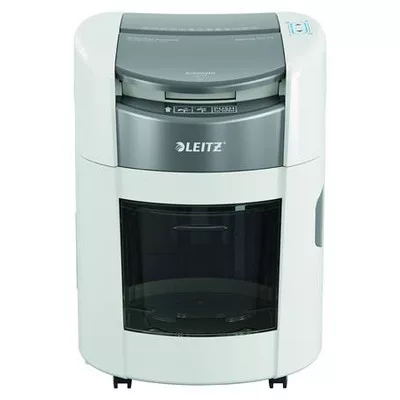 Iratmegsemmisítő, mikrokonfetti, 150 lap, LEITZ "IQ OptiMax Autofeed Home Office 150 P5" 1 db