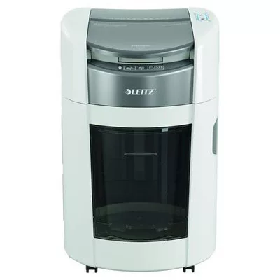Iratmegsemmisítő, mikrokonfetti, 200 lap, LEITZ "IQ OptiMax Autofeed Small Office 200 P5" 1 db