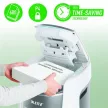 Iratmegsemmisítő, konfetti, 600 lap, LEITZ "IQ OptiMax Autofeed Office Pro 600 P4" 1 db