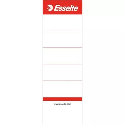 10 db Cserecímke, iratrendezőhöz, kétoldalas, 50x158 mm, ESSELTE, fehér