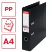 Iratrendező, 75 mm, A4, PP, élvédő sínnel, ESSELTE "Standard", Vivida fekete 1 db