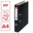 Iratrendező, 50 mm, A4, PP/karton, élvédő sínnel, ESSELTE "Economy", fekete 1 db