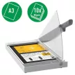 Vágógép, karos, A3, 10 lap, LEITZ "Precision Home Office" 1 db
