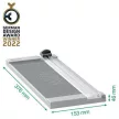 Vágógép, görgős, A4, 8 lap, LEITZ "Precision Home A4" 1 db