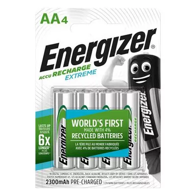 Tölthető elem, AA ceruza, 4x2300 mAh, előtöltött, ENERGIZER "Extreme" 4 db