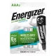 Tölthető elem, AAA mikro, 2x800 mAh, előtöltött, ENERGIZER "Extreme" 2 db