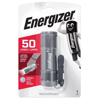 Elemlámpa, LED, 3xAAA (nem tartozék), fém ház, ENERGIZER "LED Metal" 1 db