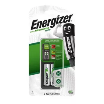  Elemtöltő, AA ceruza/AAA mikro, 2x2000mAh, ENERGIZER "Mini" 1 db