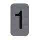 Információs tábla, öntapadó, 2,5x4,4 cm, alumíniumhatású, EXACOMPTA, 1-es 1 db
