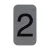 Információs tábla, öntapadó, 2,5x4,4 cm, alumíniumhatású, EXACOMPTA, 2-es 1 db