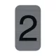 Információs tábla, öntapadó, 2,5x4,4 cm, alumíniumhatású, EXACOMPTA, 2-es 1 db