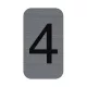 Információs tábla, öntapadó, 2,5x4,4 cm, alumíniumhatású, EXACOMPTA, 4-es 1 db
