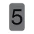 Információs tábla, öntapadó, 2,5x4,4 cm, alumíniumhatású, EXACOMPTA, 5-ös 1 db