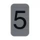 Információs tábla, öntapadó, 2,5x4,4 cm, alumíniumhatású, EXACOMPTA, 5-ös 1 db
