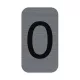 Információs tábla, öntapadó, 2,5x4,4 cm, alumíniumhatású, EXACOMPTA, 0-ás 1 db
