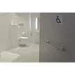 Információs tábla, öntapadó, 7,5x7,5 cm, alumíniumhatású, EXACOMPTA, "Mozgáskorlátozottak részére" 1 db