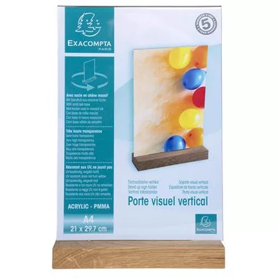 Laptartó, álló, A4, EXACOMPTA, áttetsző 1 db