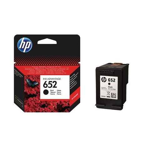 HP F6V25AE, Nr.652 eredeti fekete tintapatron, ~360 oldal