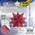 Bascetta csillag készlet, 14,5x14,5 cm, 90 g, 32 lap, FOLIA, piros-dzsungel