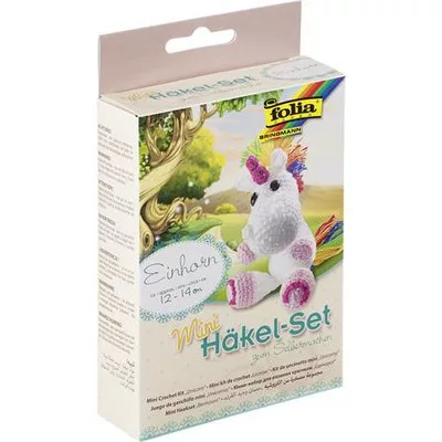 Mini horgolókészlet, FOLIA, „Unicorn” 1 db