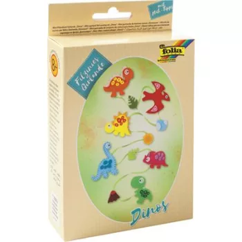   Kreatív mini filc varrókészlet, girland, FOLIA, dinoszaurusz 1 készlet