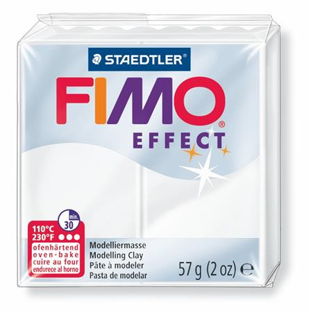 Gyurma, 57 g, égethető, FIMO "Effect", áttetsző