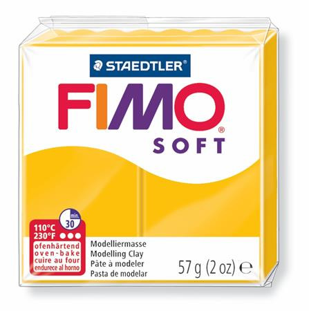 Gyurma, 57 g, égethető, FIMO "Soft", napsárga