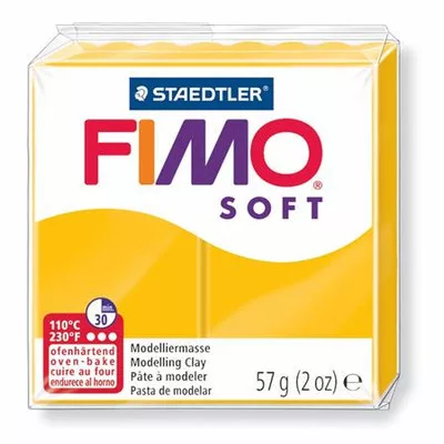 Gyurma, 57 g, égethető, FIMO "Soft", napsárga 0,057 kg