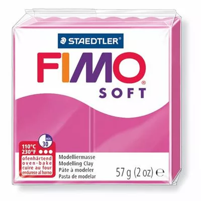 Gyurma, 57 g, égethető, FIMO "Soft", málna 0,057 kg