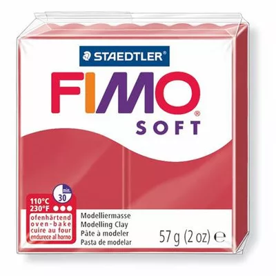 Gyurma, 57 g, égethető, FIMO "Soft", meggy piros 0,057 kg