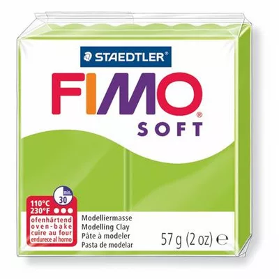 Gyurma, 57 g, égethető, FIMO "Soft", alma zöld 0,057 kg