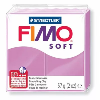Gyurma, 57 g, égethető, FIMO "Soft", levendula 0,057 kg