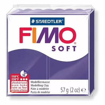 Gyurma, 57 g, égethető, FIMO "Soft", szilva 0,057 kg