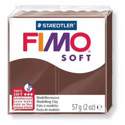 Gyurma, 57 g, égethető, FIMO "Soft", csokoládé 0,057 kg