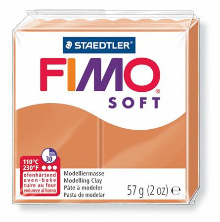 Gyurma, 57 g, égethető, FIMO "Soft", konyak