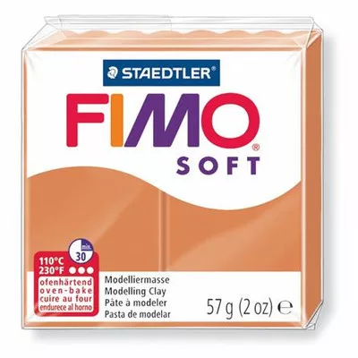 Gyurma, 57 g, égethető, FIMO "Soft", konyak 0,057 kg