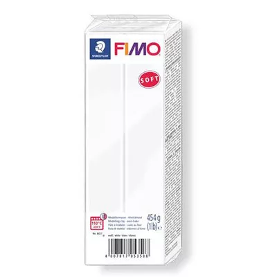 Gyurma, 454 g, égethető, FIMO "Soft", fehér 0,454 kg