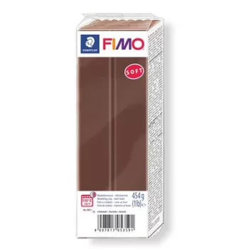   Gyurma, 454 g, égethető, FIMO "Soft", csokoládé