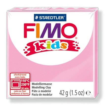 Gyurma, 42 g, égethető, FIMO "Kids", világos rózsaszín