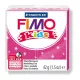 Gyurma, 42 g, égethető, FIMO "Kids", glitteres rózsaszín 0,042 kg