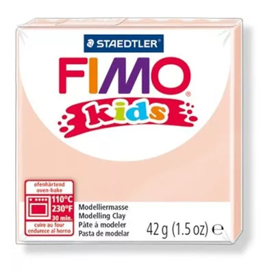 Gyurma, 42 g, égethető, FIMO "Kids", halvány rózsaszín 0,042 kg