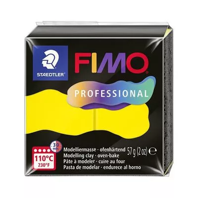 Gyurma, 57 g, égethető, FIMO "Professional", sárga