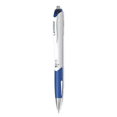 Golyóstoll, 0,5 mm, nyomógombos, FLEXOFFICE "Ledger", kék 1 db