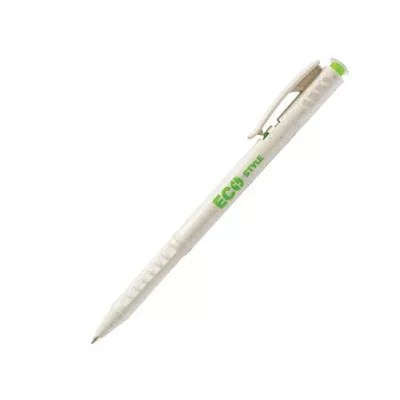 Golyóstoll, 0,25 mm, nyomógombos, FLEXOFFICE "FO-09 Eco Style", kék 1 db