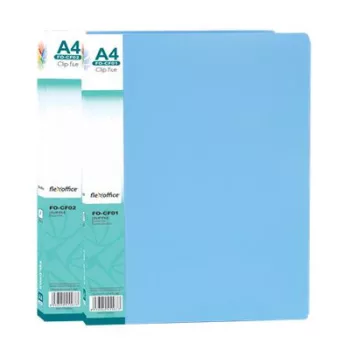   Villámzáras mappa, PP, A4, FLEXOFFICE "FO-CF02", kék 1 db