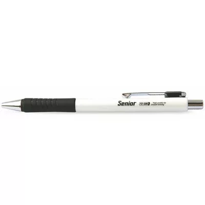 Golyóstoll, 0,4 mm, nyomógombos, FLEXOFFICE "Senior", fekete 1 db