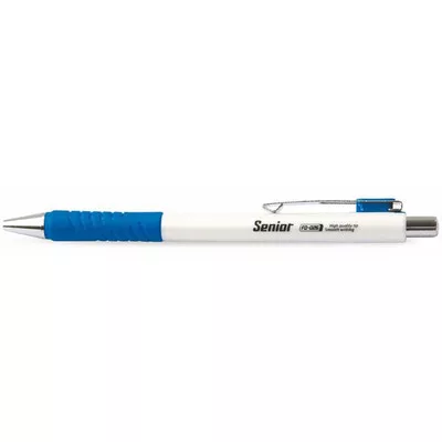 Golyóstoll, 0,4 mm, nyomógombos, FLEXOFFICE "Senior", kék 1 db