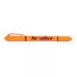 Szövegkiemelő, 1,0/4,0 mm, kétvégű, FLEXOFFICE "HL01", narancs 12 db