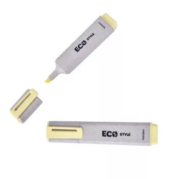   Szövegkiemelő, 1-4 mm, FLEXOFFICE "HL05 Eco Style", sárga 1 db